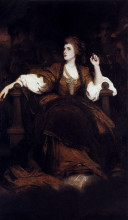 Копия картины "portrait of mrs. siddons as the tragic muse" художника "рейнольдс джошуа"