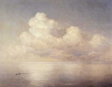 Картина "облака над тихим морем" художника "айвазовский иван"
