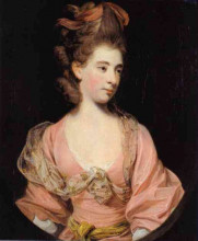 Картина "lady in pink, said to be mrs. elizabeth sheridan" художника "рейнольдс джошуа"
