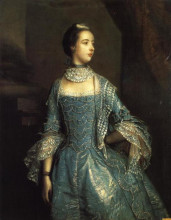 Копия картины "mrs. francis beckford" художника "рейнольдс джошуа"