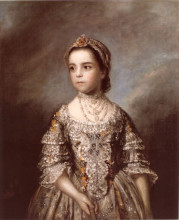 Копия картины "portrait of rebecca watson" художника "рейнольдс джошуа"