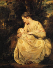 Картина "mrs. susanna hoare and child" художника "рейнольдс джошуа"