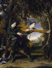 Картина "colonel acland and lord sydney: the archers" художника "рейнольдс джошуа"