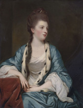 Репродукция картины "elizabeth kerr, marchioness of lothian" художника "рейнольдс джошуа"