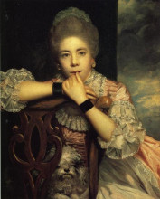 Копия картины "mrs. abington" художника "рейнольдс джошуа"