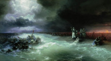 Картина "переход евреев через красное море" художника "айвазовский иван"