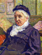 Копия картины "portrait of madame monnon" художника "рейссельберге тео ван"