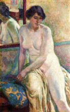 Копия картины "venetian woman (marcella)" художника "рейссельберге тео ван"