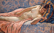 Картина "etude of female nude" художника "рейссельберге тео ван"