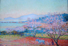 Копия картины "the almond flowers" художника "рейссельберге тео ван"