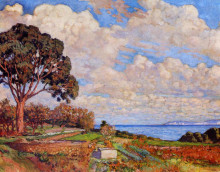 Копия картины "large tree near the sea" художника "рейссельберге тео ван"