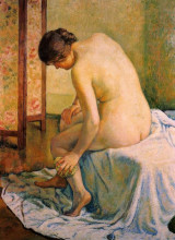 Копия картины "the bather" художника "рейссельберге тео ван"
