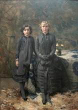 Копия картины "the sisters of the painter schlobach" художника "рейссельберге тео ван"