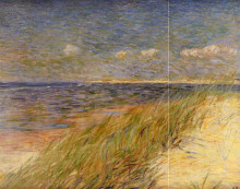 Копия картины "the dunes zwin, knokke" художника "рейссельберге тео ван"