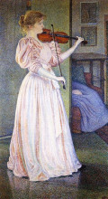 Копия картины "portrait of irma sethe" художника "рейссельберге тео ван"