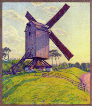 Копия картины "the mill at kelf" художника "рейссельберге тео ван"