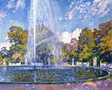 Репродукция картины "fountain at san souci" художника "рейссельберге тео ван"