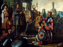 Репродукция картины "history painting" художника "рембрандт"