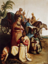 Картина "the baptism of the eunuch" художника "рембрандт"