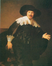 Копия картины "man standing up" художника "рембрандт"
