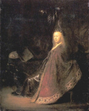 Копия картины "minerva" художника "рембрандт"