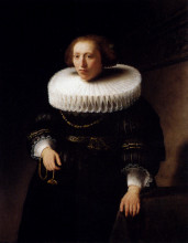 Картина "portrait of a woman" художника "рембрандт"