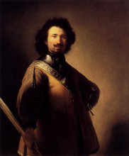 Копия картины "portrait of joris de caullery" художника "рембрандт"