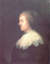 Репродукция картины "portrait of princess amalia van solms" художника "рембрандт"