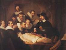 Картина "урок анатомии доктора тульпа" художника "рембрандт"