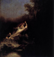Копия картины "rape of proserpina" художника "рембрандт"