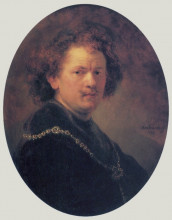 Картина "self-portrait" художника "рембрандт"