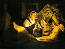 Копия картины "the rich fool" художника "рембрандт"