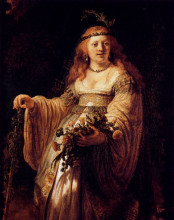 Копия картины "flora" художника "рембрандт"