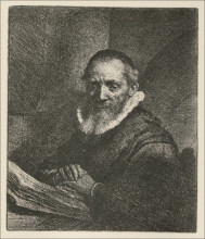 Репродукция картины "jan cornelis sylvius" художника "рембрандт"