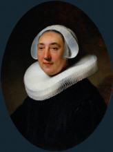 Репродукция картины "portrait of haesje van cleyburgh" художника "рембрандт"