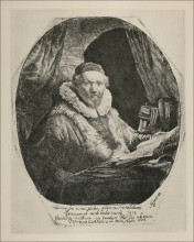 Копия картины "johannes uijtenbodaerd" художника "рембрандт"