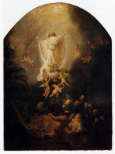Копия картины "the ascension of christ" художника "рембрандт"