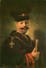 Копия картины "polish nobleman" художника "рембрандт"