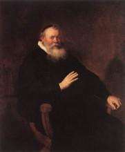 Репродукция картины "portrait of eleazer swalmius" художника "рембрандт"