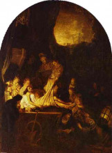 Картина "the entombment" художника "рембрандт"