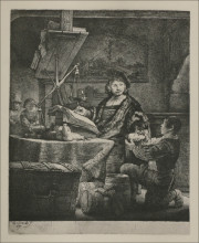Картина "wittenboogaert, the gold weigher" художника "рембрандт"