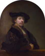 Копия картины "автопортрет рембрандта" художника "рембрандт"