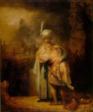 Копия картины "david and jonathan" художника "рембрандт"