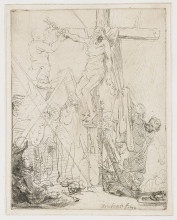 Копия картины "the descent from the cross" художника "рембрандт"