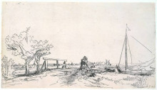 Копия картины "bridge" художника "рембрандт"