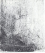 Копия картины "st. paul in meditation" художника "рембрандт"