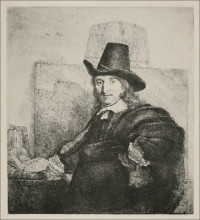 Копия картины "portrait of jan asselyn" художника "рембрандт"