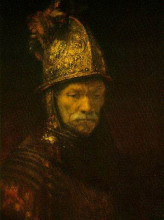 Копия картины "portrait of a man with a golden helmet" художника "рембрандт"