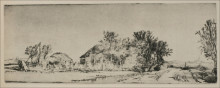 Копия картины "a landscape of irregular form" художника "рембрандт"