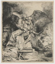 Репродукция картины "abraham&#39;s sacrifice" художника "рембрандт"